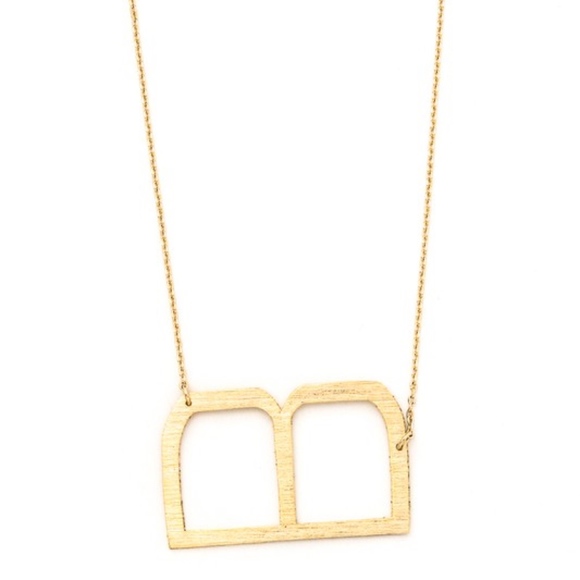 Brass Key Btq Jewelry - 🗝Initial "B" pendant gold necklace